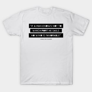 Stoic Quote by Seneca T-Shirt